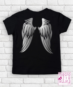 Koszulka ze srebrnymi skrzydłami